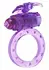 ToyJoy Flutter Ring Vibrating Silicone Intimate Device Black Adjustable