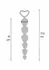 TOYJOY Bottom Beads Silicone Flexible Anal Chain 6 Beads Black