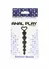 TOYJOY Bottom Beads Silicone Flexible Anal Chain 6 Beads Black
