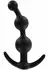 TOYJOY Sweet Sensation Silicone Beaded Plug with Flared Base Black