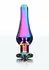 TOYJOY Twilight Bum Bijou Large Aluminium Plug with Rainbow Jewel