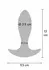 TOYJOY The Brave Vibrating Anal Plug Remote Control Silicone Black