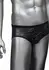 CalExotics Radiance Classic Briefs Black Mesh Rhinestone Accents