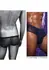 CalExotics Radiance Classic Briefs Black Mesh Rhinestone Accents
