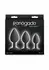 NS Novelties Renegade Triple Ace Kit Silicone Plug Set with Suction Base, 3 Sizes