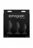 NS Novelties Renegade Triple Ace Kit Silicone Plug Set with Suction Base, 3 Sizes