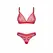 Obsessive Crimessa Lingerie Set Red - Elegant Mesh & Adjustable Fit
