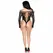 Leg Avenue Lace Teddy Black - Elegant Floral Lace Bodysuit, S/M