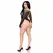 Leg Avenue Lace Teddy Black - Elegant Floral Lace Bodysuit, S/M