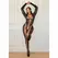 Leg Avenue Lace Bodystocking Black - Elegant Floral Mesh Design