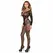 Leg Avenue Lace Bodystocking Black - Elegant Floral Mesh Design