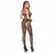 Leg Avenue Lace Crop Top & High-Waisted Tights Set Black S/M