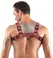 Svenjoyment Men's Chest Harness Red S-XL Adjustable Vegan Leather