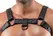 Svenjoyment Men's Chest Harness Black Adjustable Vegan Leather