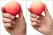 ROMP Pink Peach Compact Air Pulse Stimulator, Waterproof, Silicone