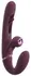 Javida Strapless Strap-On Flic Double Vibrator with Flicking System, Purple