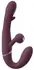 Javida Strapless Strap-On Flic Double Vibrator with Flicking System, Purple