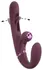 Javida Strapless Strap-On Flic Double Vibrator with Flicking System, Purple