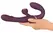 Javida Strapless Strap-On Flic Double Vibrator with Flicking System, Purple