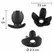HIDDEN DESIRE Extreme Spreader 4-Way Silicone Expanding Plug Black