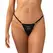Obsessive Violami Mesh Thong Black with Rhinestone Accent Adjustable L/XL