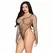 Leg Avenue 89377 High-Cut Industrial Net Bodysuit Black One Size