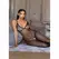 Leg Avenue 89375 Bodystocking Fishnet Black Crochet Finish One Size