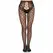 Leg Avenue 1966 Fishnet Tights with Lace Waist Black One Size