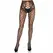 Leg Avenue 1966 Fishnet Tights with Lace Waist Black One Size