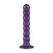 No-Parts Metallic Purple Intimate Silicone Model with Suction Base 17cm