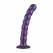 No-Parts Metallic Purple Intimate Silicone Model with Suction Base 17cm