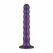 No-Parts Metallic Purple Intimate Silicone Model with Suction Base 17cm