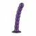 No-Parts Metallic Purple Intimate Silicone Model with Suction Base 17cm