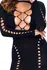 Cottelli Collection Fantasy Dress S-L Black, Seamless Stretch Design