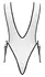 Cottelli Collection Fantasy Body White S-L Adjustable Ombre Design