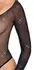Cottelli Fantasy S-L Black Glitter Mesh Bodysuit, Long Sleeve, Stretch Fit