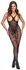 Cottelli Fantasy Catsuit S-L Black Net Open Cup Backless Design