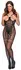 Cottelli Fantasy Catsuit S-L Black Net Open Cup Backless Design