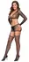 Cottelli Fantasy Net 4-Piece Set S-L Black - Stretch Mesh Outfit