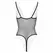 Christine Body Dewi Black - Lace & Polka Dot Bodysuit, Open Crotch, Adjustable S/M