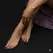 Otazu Harmony Crystal Anklet Transparent - Elegant Adjustable Chain One Size