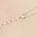 Otazu Pearl Anklet Cream - Elegant Adjustable Chain with Pearls One Size