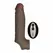 SHAFT Model F Vibrating Sheath Size 2 Mahogany FlexiSkin™ Silicone