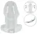ANOS Tunnel Transparent Intimate Plug 10.2 cm TPE Hollow Design