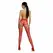 Passion ECO S004 Bodystocking Red - Eco-Friendly Mesh Design One Size