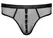 Svenjoyment Net Thong 3XL - Black Mesh with Gold Accents