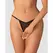 Obsessive Oxaria Black Thong with Adjustable Straps and Gold Accents 2XL/3XL