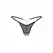 Obsessive Oxaria Black Thong with Adjustable Straps and Gold Accents 2XL/3XL