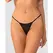 Obsessive Veyane Black Thong with Decorative Lace Butterfly Accent 2XL/3XL