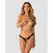 Obsessive Divienne Black Open-Design Thong with Lace and Jewelry Accents 2XL/3XL